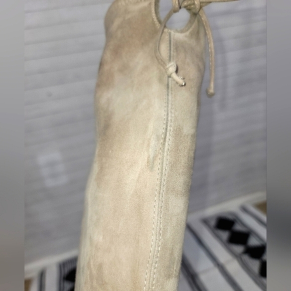 Stuart Weitzman Jocey Taupe Over The Knee Suede Flat Boots, sz 8.5 - Picture 15 of 16